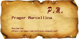 Prager Marcellina névjegykártya